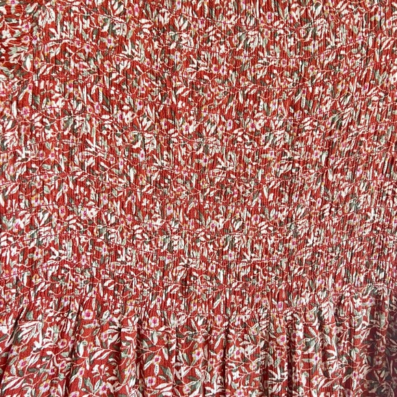 Natural Life Daisy Midi Dress Rusty Floral- Medium - Picture 2 of 3